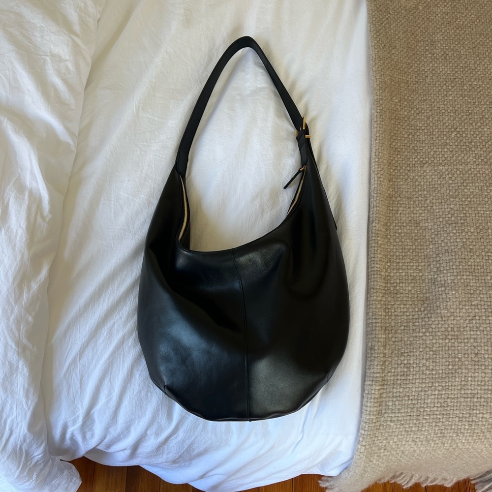 Madewell Black Leather Shoulder Bag